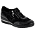 Zwart Glad Leder/Print Leder