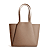 Taupe Glad Leder