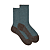 Taupe - Viscose/Blauw Wol/Polyamide