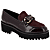 Bordeaux Glad Leder/Pony