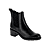 Zwart Glad Leder