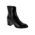 Zwart Glad Leder