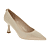 Beige Glad Leder