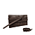 Donkerbruin Suede Leder/Struisvogelprint Leder