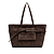 Donkerbruin Suede Leder/Struisvogelprint Leder