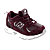 Bordeaux Glad Nylon /Suede Leder