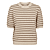 Beige Organisch Katoen /Taupe Gestreept