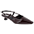 Bordeaux Slang Print Leder