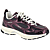 Bordeaux Gemetaliseerd Leder/Antraciet Mesh Nylon
