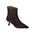 Koffiebruin Suede Leder/Kroko Print