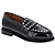 Antraciet Kreuklak Leder/Studs