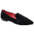 Zwart Suede Leder/Stras