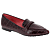 Bordeaux Kroko Print Leder