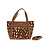 Cognac Print Pony/Generfd Leder
