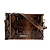 Bruin Slang Print Leder