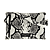Zwart Slang Print Leder/Wit