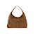 Cognac Suede Leder/Kroko Print