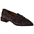Donkerbruin Suede Leder