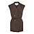 Chocolate Brown W. METALLIC PINSTRIPE