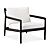 Zwart Teak - Off White Kussen