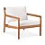 Teak - Off White Kussen