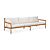 Teak - Off White Kussen
