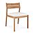 Teak - Off White Kussen