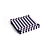 Light Pink and dark blue pillar stripe