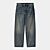 blue worn used wash