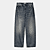 blue worn used wash