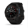 Carbon grey DLC-titanium met zwarte siliconen band