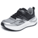 Silver & Black Synthetic / Textile / Silver Trim