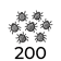 200 larven