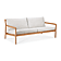 Teak - Off White Kussen