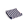 Light Pink and dark blue pillar stripe
