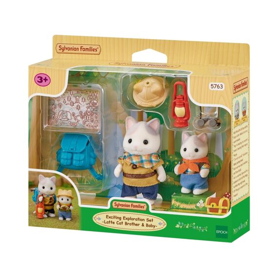 Sylvanian Families Duo Avonturiers- Latte Kat Broer En Baby