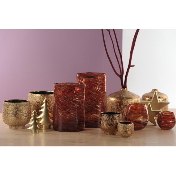 Rasteli Party Gold - Deco Kerstboom - Gold - L8X3Xh12,5Cm