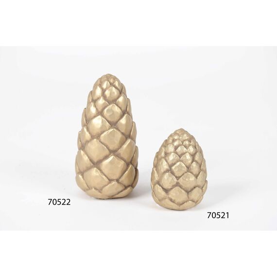 Rasteli Sugar Pine - Dennenappel Cement - Gold - Ø8,5Xh11,5Cm