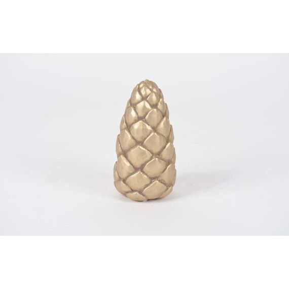 Rasteli Sugar Pine - Dennenappel Cement - Gold - Ø9,5Xh18Cm