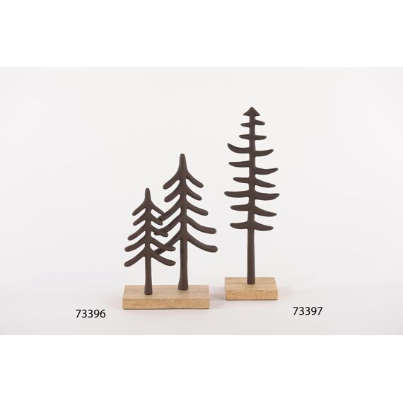 Rasteli Weeping Fir - Alu Deco Kerstboom - Brown - L13X8Xh23Cm