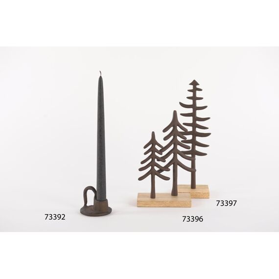 Rasteli Weeping Fir - Alu Deco Kerstboom - Brown - L13X8Xh23Cm