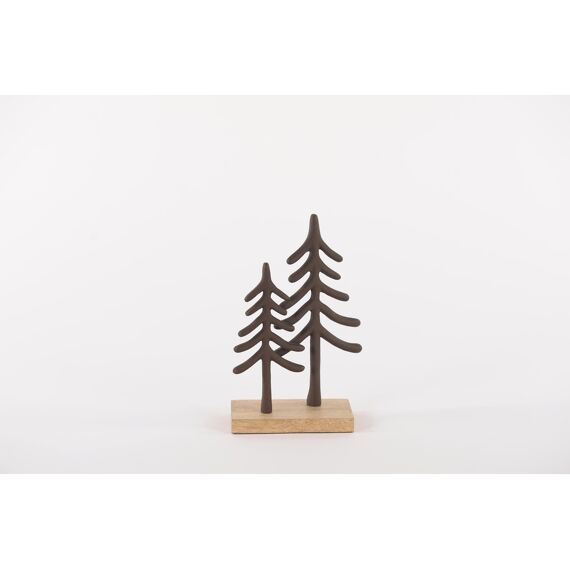 Rasteli Weeping Fir - Alu Deco Kerstboom - Brown - L13X8Xh23Cm