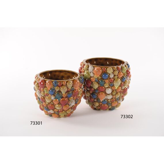 Rasteli Jazzy Pebbles - Bloempot Keramiek - Ø16Xh13Cm