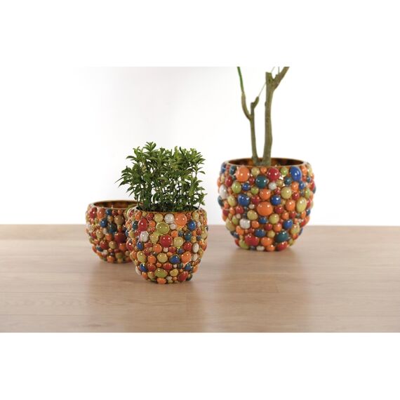 Rasteli Jazzy Pebbles - Bloempot Keramiek - Ø16Xh13Cm