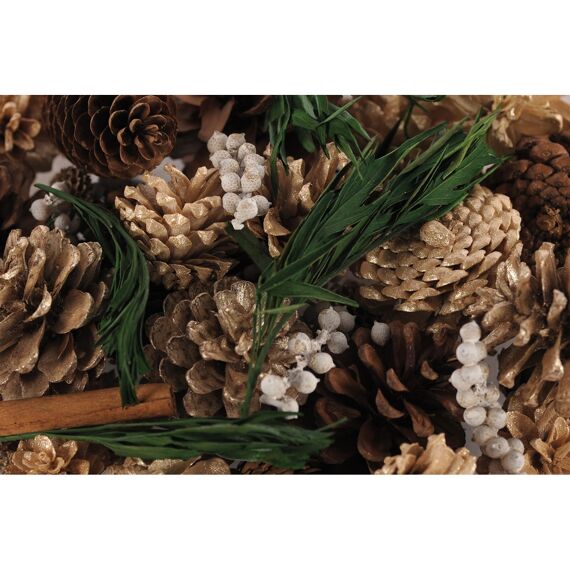 Rasteli Exotic Deco - Feestelijke Decoratie  - Natural/Champagne - L18Xh21Cm