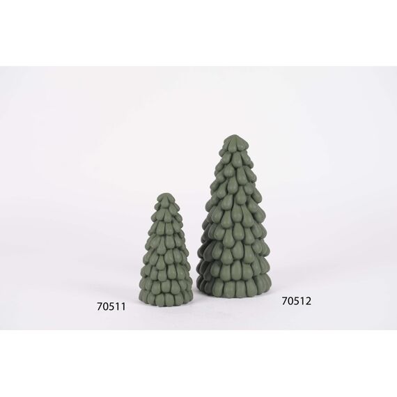 Rasteli Pinus - Kerstboom Cement - Evergreen - Ø10Xh20,5Cm