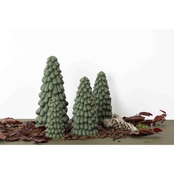 Rasteli Pinus - Kerstboom Cement - Evergreen - Ø10Xh20,5Cm