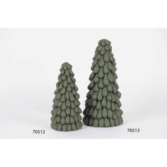 Rasteli Pinus - Kerstboom Cement - Evergreen - Ø14,5Xh30Cm