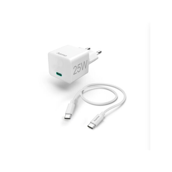 Hama Super Mini Snelladerusb-C Pd/Qualcomm 25W Wit