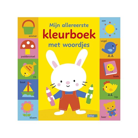 Mijn Allereerste Kleurrboek Met Woordjes - Spelen En Leren Me